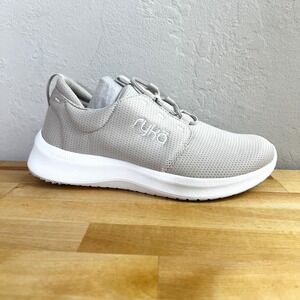 Ryka Sneakers Renew Beige Slip On Comfort‎ Shoes Bungee Laces Size 6